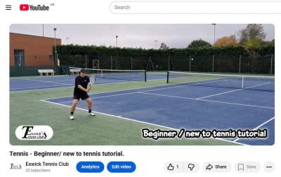 Beginner / new to tennis tutorial (Full Vid)